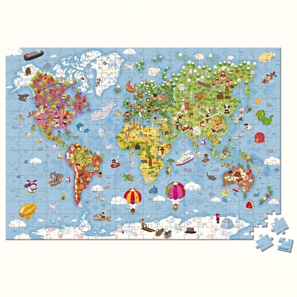 Puzle Mapa Gigante Del Mundo De - Envío Gratis (Península)