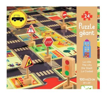Puzzle gigante 24 piezas La ciudad Djeco