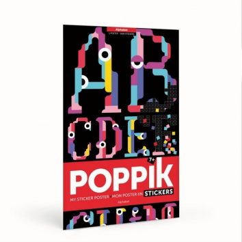 Gran póster de pegatinas "Alfabeto" Poppik