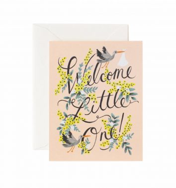 Postal Welcome Little One Card de Rifle Paper Co