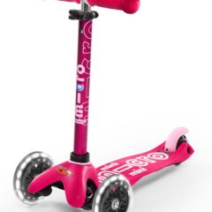 Patinete MICRO Mini Deluxe Led Rosa