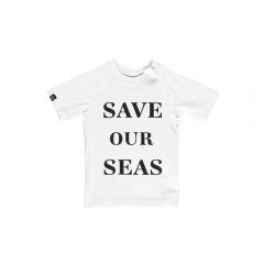 Camiseta Save Our Seas Blanca de Beach and Bandits